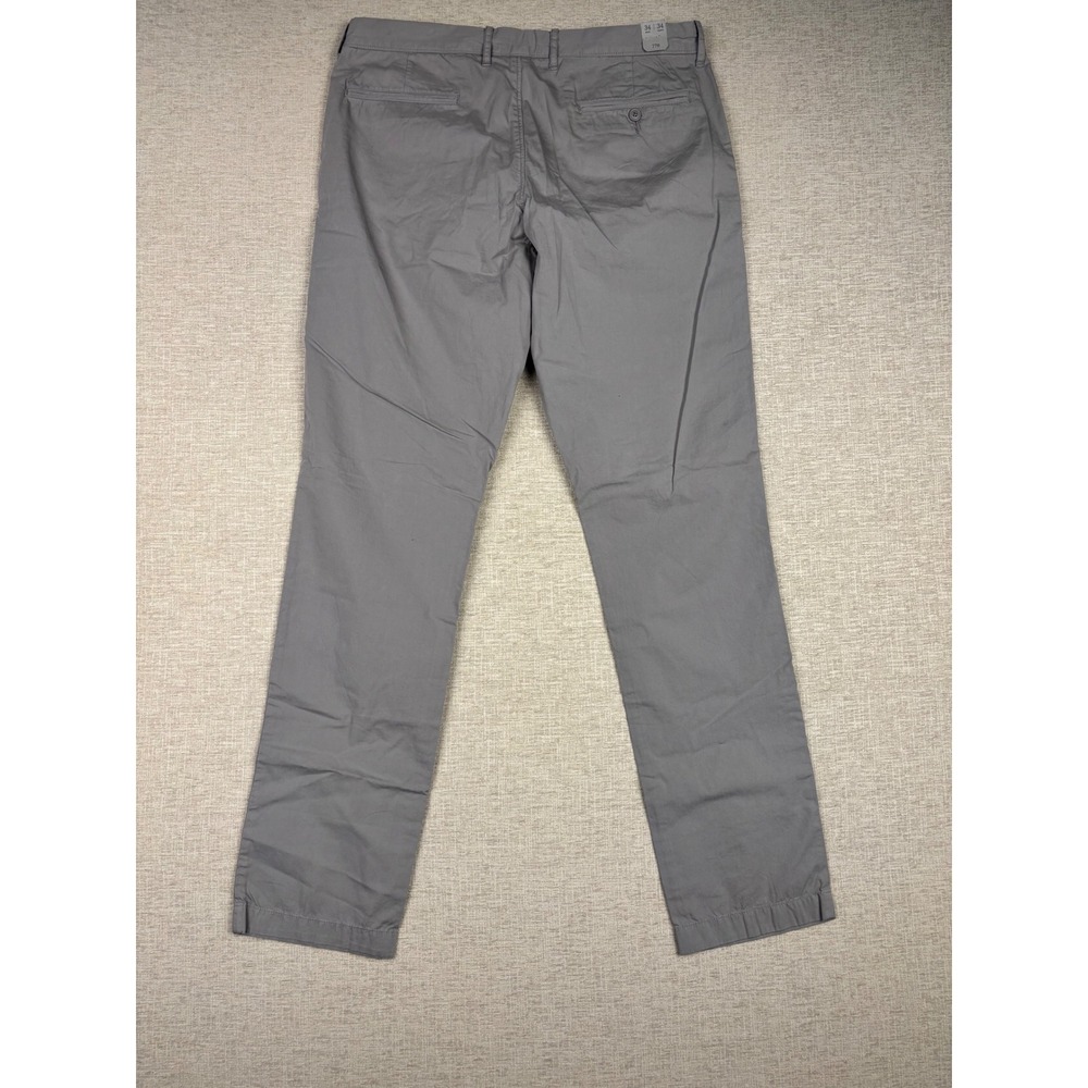 J.Crew 770 Straight Fit Chino Pants Mens 34x34 Grey Stretch Cotton Trousers - Picture 4 of 8